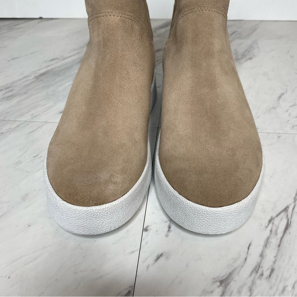 New! Blondo Haven Faux Fur Waterproof Suede Tan Bootie 9M - Picture 9 of 14